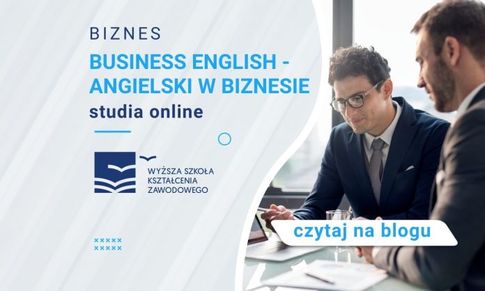 Dwóch biznesmenów prowadzi konwersację biznesową w języku angielskim