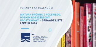 Matura próbna z polskiego. Poziom rozszerzony i podstawowy – sprawdź listę lektur 2026