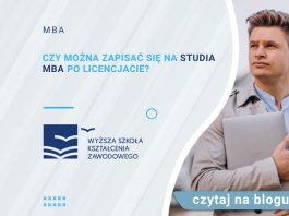 Czy można zapisać się na studia MBA po licencjacie