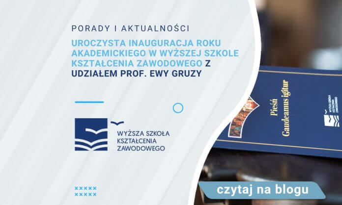 uroczysta inauguracja roku akademickiego wyższej szkoły kształcenia zawodowego z udziałem prof ewy gruzy