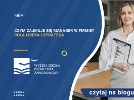 czym zajmuje się manager