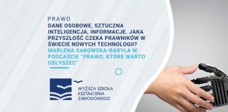 Dane osobowe, sztuczna inteligencja, informacje. Jaka przyszłość czeka prawników w świecie nowych technologii Marlena Sakowska-Baryła w podcaście “Prawo, które warto usłyszeć”