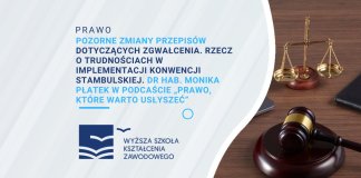Pozorne zmiany przepisów dotyczących zgwałcenia. Rzecz o trudnościach w implementacji konwencji stambulskiej. dr hab. Monika Płatek w podcaście „Prawo, które warto usłyszeć”