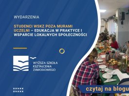 Studenci WSKZ poza murami Uczelni