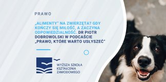 „Alimenty” na zwierzęta Gdy kończy się miłość, a zaczyna odpowiedzialność. dr Piotr Dobrowolski w podcaście „Prawo, które warto usłyszeć”