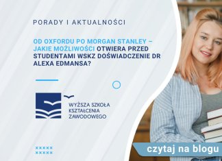 Od Oxfordu po Morgan Stanley – jakie możliwości otwiera przed studentami WSKZ doświadczenie dr Alexa Edmansa? ALEX EDMANS