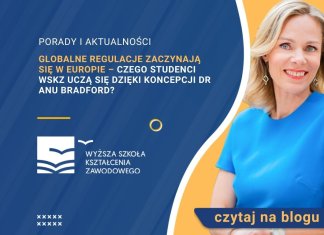 Globalne regulacje zaczynają się w Europie – czego studenci WSKZ uczą się dzięki koncepcji dr Anu Bradford? Anu Bradford WSKZ