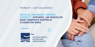Relacje, uważność i rozwój osobisty - dr Mary Kempnich inspiruje studentów WSKZ
