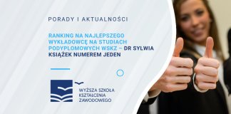 dr Sylwia Książek numerem jeden na studiach podyplomowych