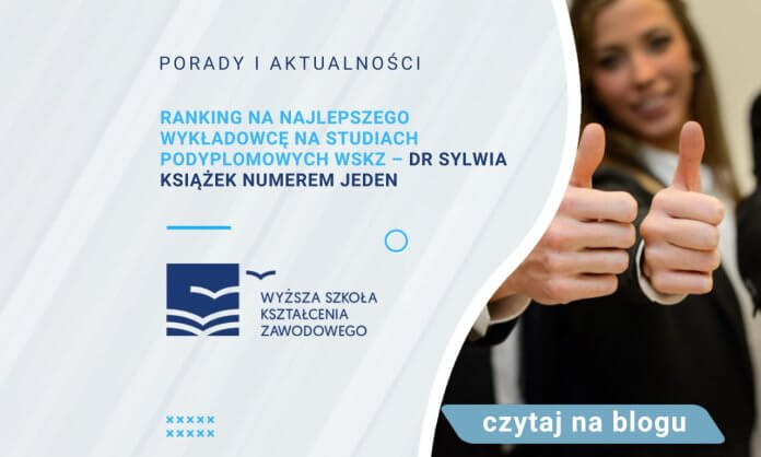 dr Sylwia Książek numerem jeden na studiach podyplomowych