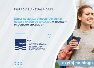 Świat czeka na studentów WSKZ! Ruszył nabór do wyjazdu w ramach programu Erasmus+