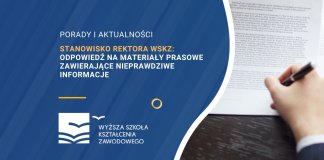 stanowisko rektora wskz