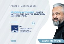 Dr Nerwica na TEDx WSKZ – Marcin Matych o tym, jak bycie człowiekiem mąci nasz spokój