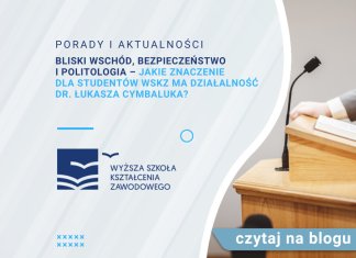Bliski Wschód, bezpieczeństwo i politologia – jakie znaczenie dla studentów WSKZ ma działalność dr. Łukasza Cymbaluka? Bliski Wschód, bezpieczeństwo i politologia – jakie znaczenie dla studentów WSKZ ma działalność dr. Łukasza Cymbaluka?