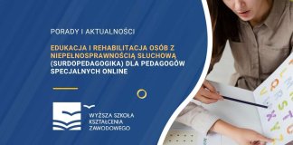 Edukacja i rehabilitacja osób z niepełnosprawnością słuchową (Surdopedagogika) dla pedagogów specjalnych online