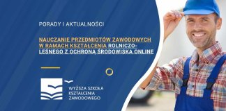 Nauczanie przedmiotów zawodowych w ramach kształcenia Rolniczo-leśnego z ochroną środowiska online