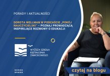 Dorota Wellman w podcaście „Pokój nauczycielski” – poznaj prowadzącą inspirujące rozmowy o edukacji