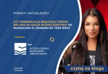 Czy komunikacja międzykulturowa wpływa na nasze bezpieczeństwo? Dr Magdalena El Ghamari na TEDx WSKZ Dr Magdalena El Ghamari