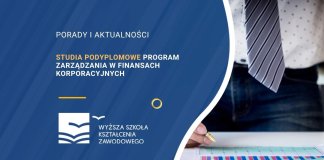 Studia podyplomowe Program zarządzania w finansach korporacyjnych