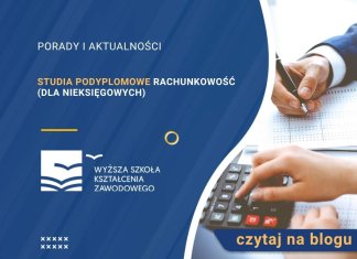 Studia podyplomowe Rachunkowość (dla nieksięgowych)